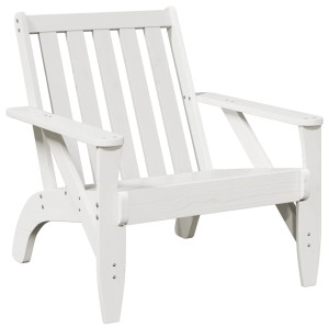 Cadeira de jardim Adirondack 75x77x77 cm pinho maciça branco H