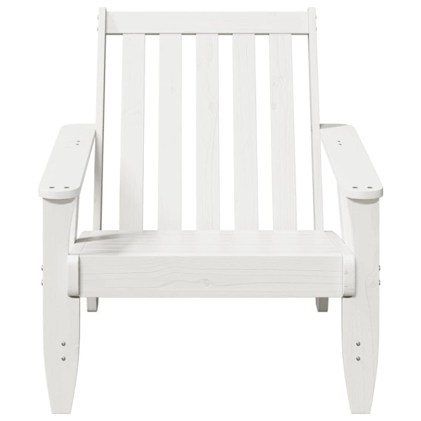 Cadeira de jardim Adirondack 75x77x77 cm pinho maciça branco M 3