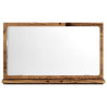 Espejo mueble de baño madera ingeniería envejecida 60x11x37 cm 4