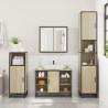 Set de muebles de baño 2 pzas madera contrachapada roble Sonoma 4