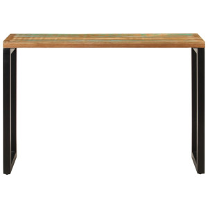 Mesa consola madera maciza reciclada 110x35x75 cm H