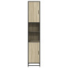 Armario de baño madera y metal roble Sonoma 35x37.5x188.5 cm 5