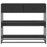 Mesa consola 90x35x80 cm derivados de madeira preto 4