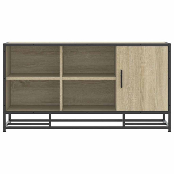 Banco zapatero madera de ingeniería roble sonoma 100x40x53.5 cm M 4