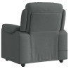 Sillón de masaje reclinable de tela gris oscuro 5