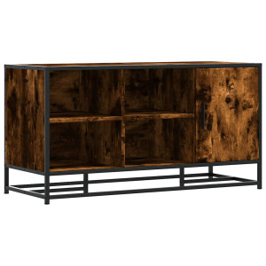 Banco para calçado carvalho fumado 100x40x53.5 cm madeira metal H