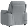 Sillón reclinable de masaje de tela gris claro 5