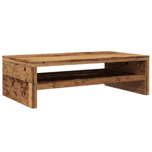 Soporte pantalla madera contrachapada madera vieja 42x24x13 cm H
