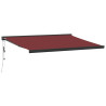Toldo retrátil automático 400x300 cm bordô 2