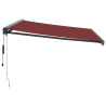 Toldo retrátil automático 400x300 cm bordô 4