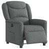 Sillón reclinable eléctrico de tela gris oscuro 3