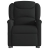 Sillón reclinable de masaje elevable tela negro 5