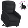 Sillón reclinable elevable tela negro 1