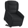 Sillón reclinable elevable tela negro 3