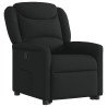 Sillón reclinable elevable tela negro 4
