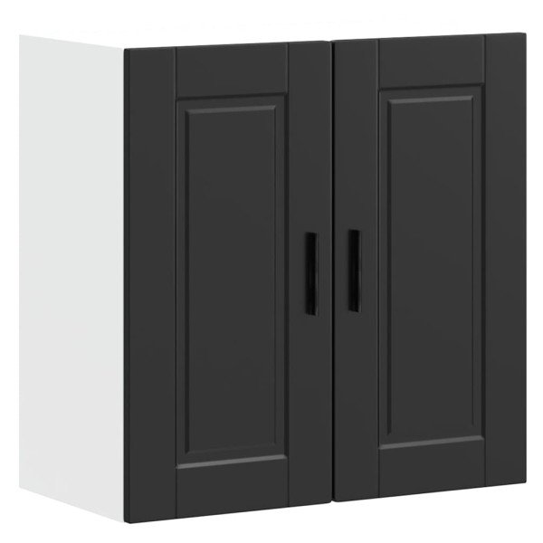Mueble de pared de cocina Porto madera contrachapada negra D