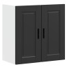Mueble de pared de cocina Porto madera contrachapada negra 1