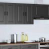 Mueble de pared de cocina Porto madera contrachapada negra 2
