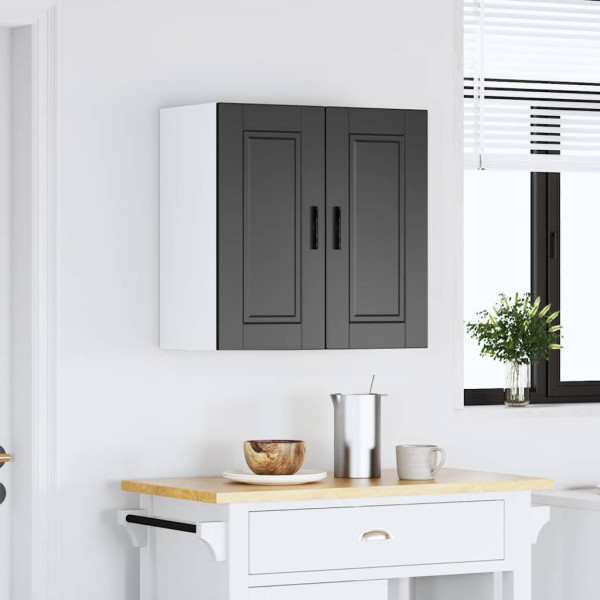 Mueble de pared de cocina Porto madera contrachapada negra M 3