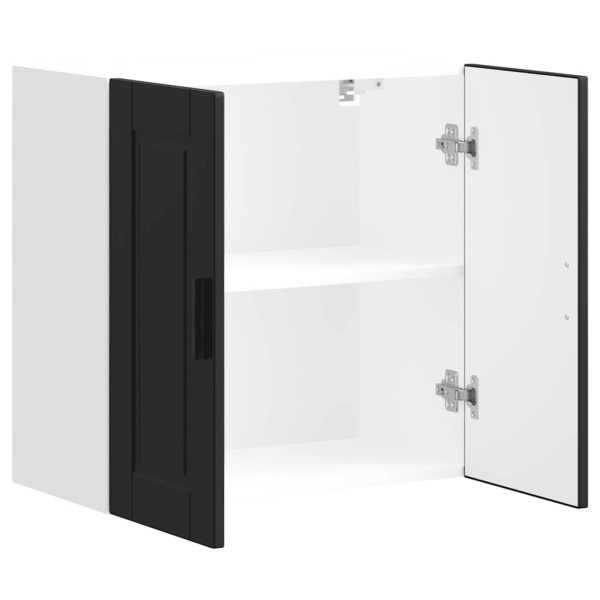 Mueble de pared de cocina Porto madera contrachapada negra M 5