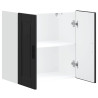 Mueble de pared de cocina Porto madera contrachapada negra 5