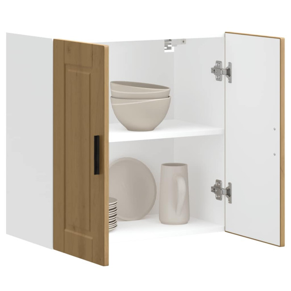 Armario de pared cocina Porto madera ingeniería roble artesanal M 4