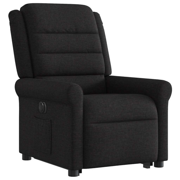 Sillón eléctrico reclinable elevable de tela negro M 4