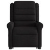 Sillón eléctrico reclinable elevable de tela negro 5