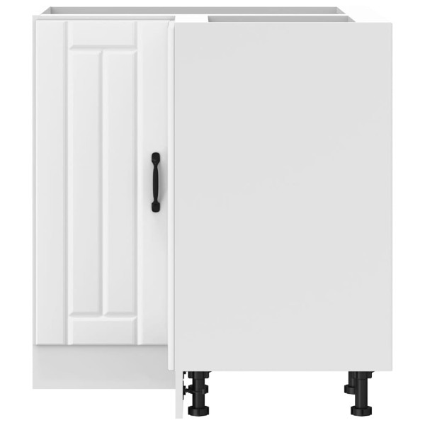 Armário baixo canto cozinha Lucca derivados de madeira branco M 5