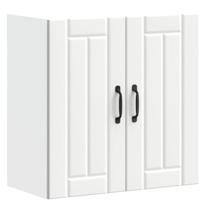 Armario de pared de cocina Lucca madera ingeniería blanca H