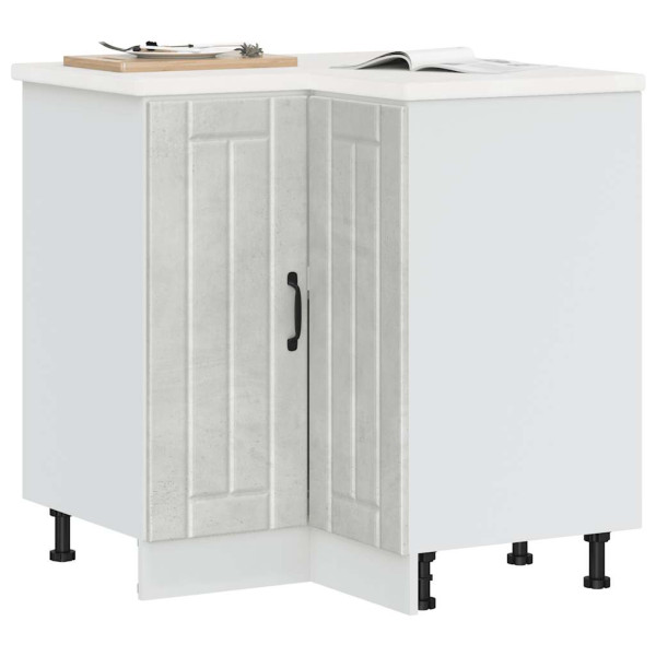 Mueble bajo esquina de cocina Lucca madera reconstituida D