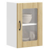 Armario pared cocina puerta de cristal Lucca roble sonoma 1