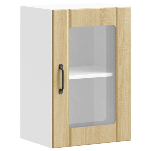 Armario pared cocina puerta de cristal Lucca roble sonoma M 2