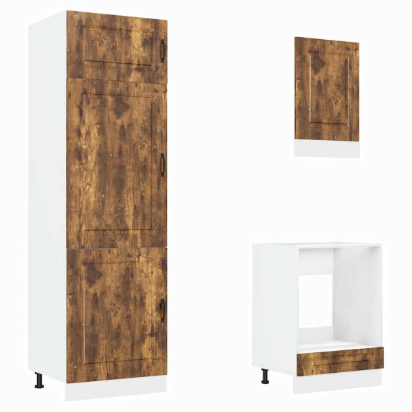 Mueble cocina Kalmar roble ahumado 7 pzas madera contrachapada M 5