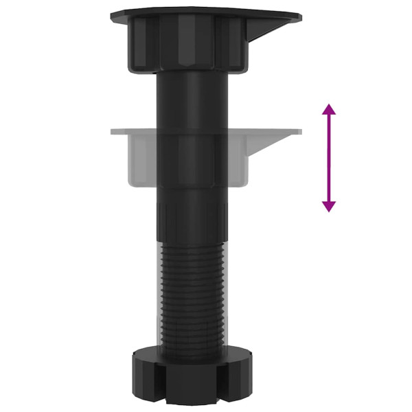 8 peças armário de cozinha conjunto Kalmar preto M 5