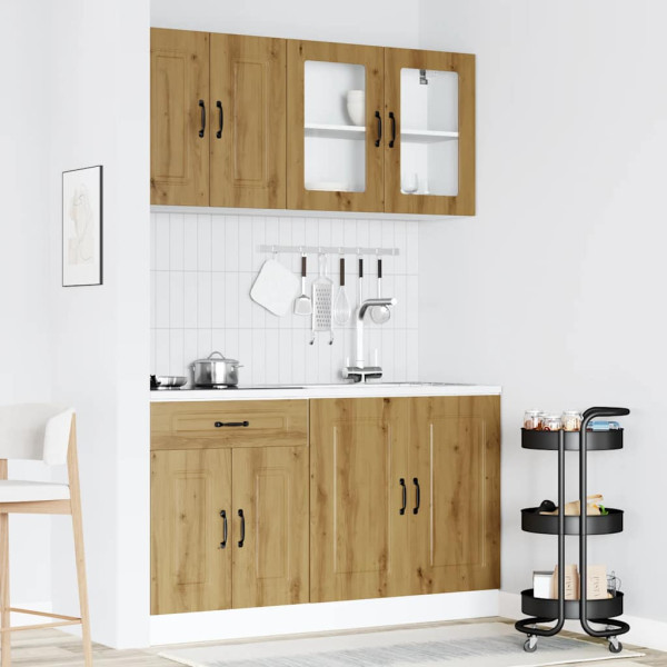 Mueble de cocina Kalmar 4 piezas artesanal roble M 3