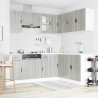 Mueble cocina Porto sonoma gris 11 pzas madera contrachapada 3