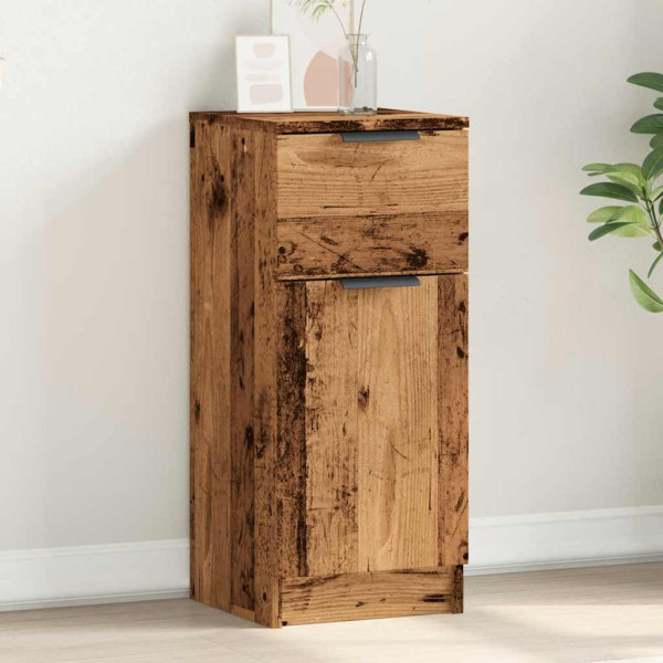Aparador madera de ingeniería madera envejecida 30x30x70 cm D