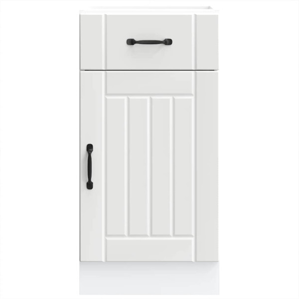 Mueble bajo de cocina Lucca madera de ingeniería blanca M 4