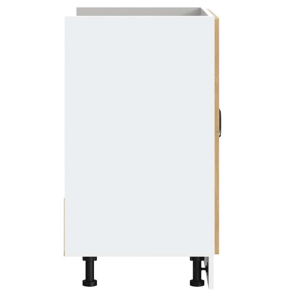 Mueble bajo para fregadero Lucca madera artesanal de roble M 5