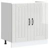 Mueble bajo fregadero Lucca blanca de alto brillo 1