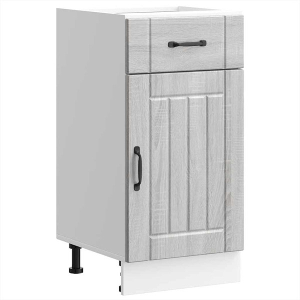 Mueble bajo de cocina Lucca madera contrachapada gris sonoma D