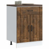 Mueble bajo de cocina Lucca roble ahumado 1