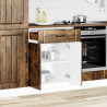 Mueble bajo de cocina Lucca roble ahumado 3