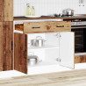 Mueble bajo de cocina Lucca madera vieja 1