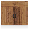 Mueble bajo de cocina Lucca madera vieja 3