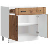 Mueble bajo de cocina Lucca madera vieja 4