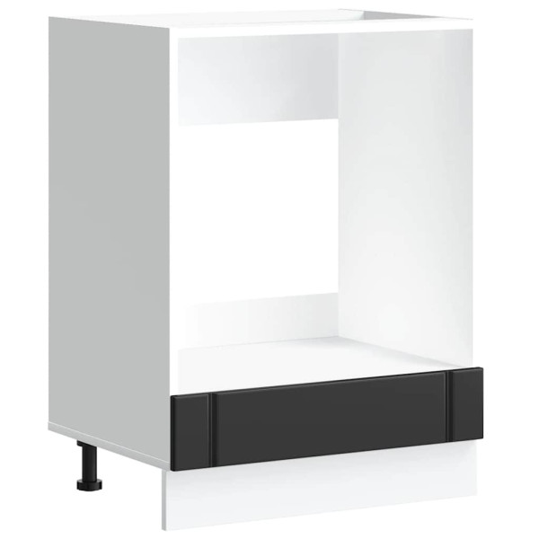 Armário Forno Lucca derivados de madeira preto M 2