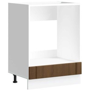 Armario de horno Lucca madera contrachapada roble marrón H