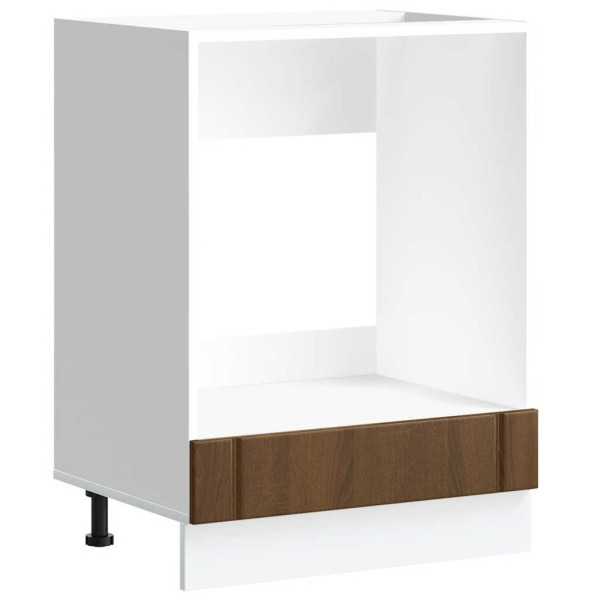 Armario de horno Lucca madera contrachapada roble marrón M 2